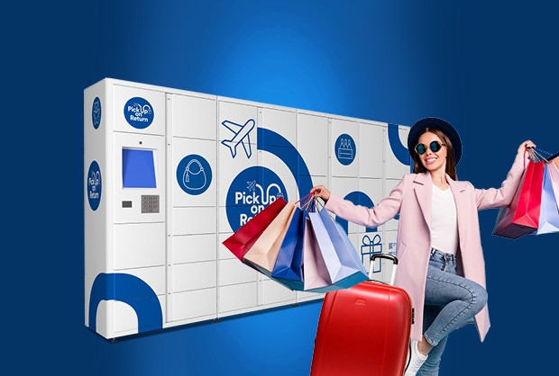 Aeroporti di Roma's Pick Up on Return service. Shop before departing for Italian and European destinations (Area A) and collect your purchases on the day you return. Select the image for details on how to use the service.