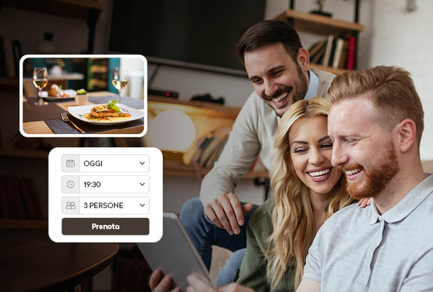 Book a Table service at Airports of Rome. Book a table free of charge at airport restaurants to save time and enjoy your wait. Varied offering ranging from traditional Italian to international cuisine. Select the image to book your table.
