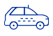 Icona taxi - Seleziona per scoprire tariffe, postazioni e taxi ufficiali a Fiumicino