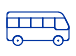 Bus icon - Select to discover how to travel to and from Fiumicino by bus